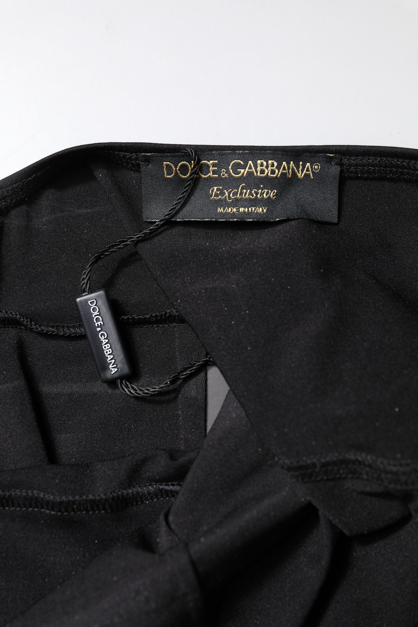 Jumpsuit robe moulante noire sans manches pour femme de Dolce & Gabbana