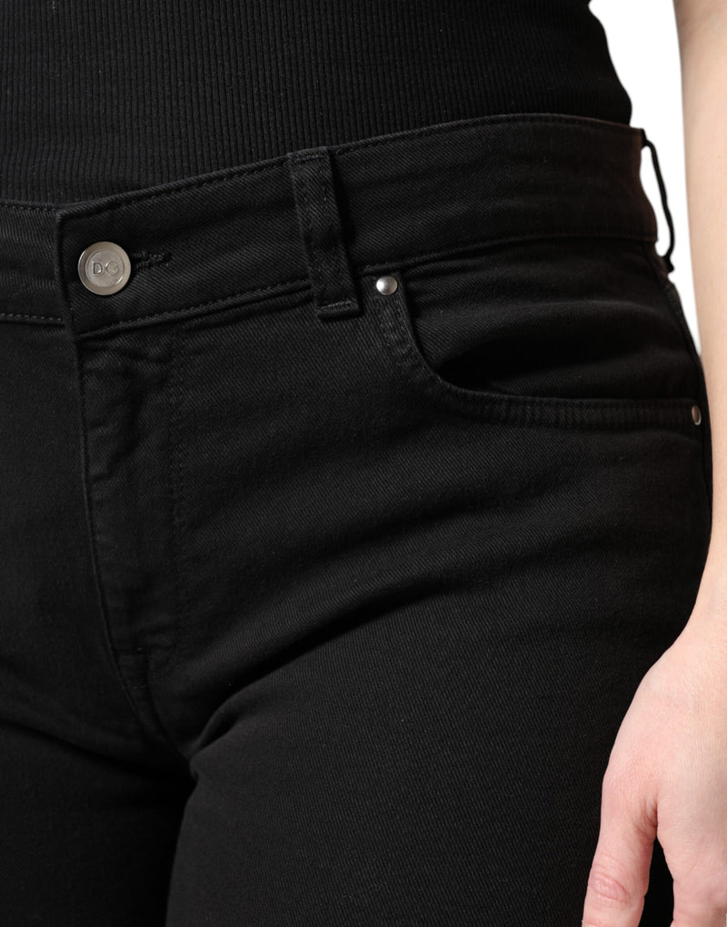 Dolce & Gabbana Jeans Femme Skinny Noir en Coton