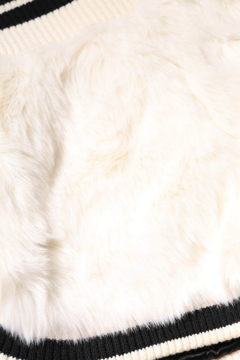 Dolce & Gabbana White Faux Fur High Waisted Hot Pants