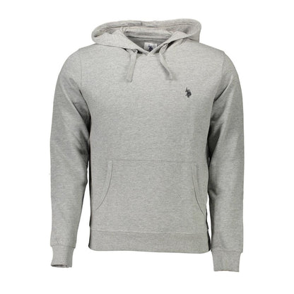 US POLO ASSN. Grijs katoenen heren sweatshirt