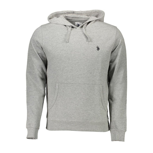US POLO ASSN. Grijs katoenen heren sweatshirt