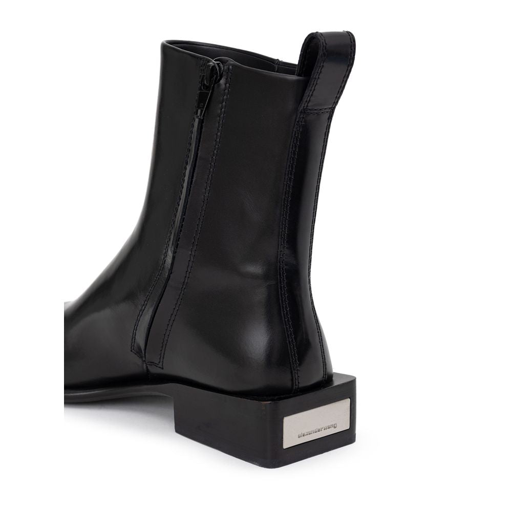 Botte en cuir noir d'Alexander Wang