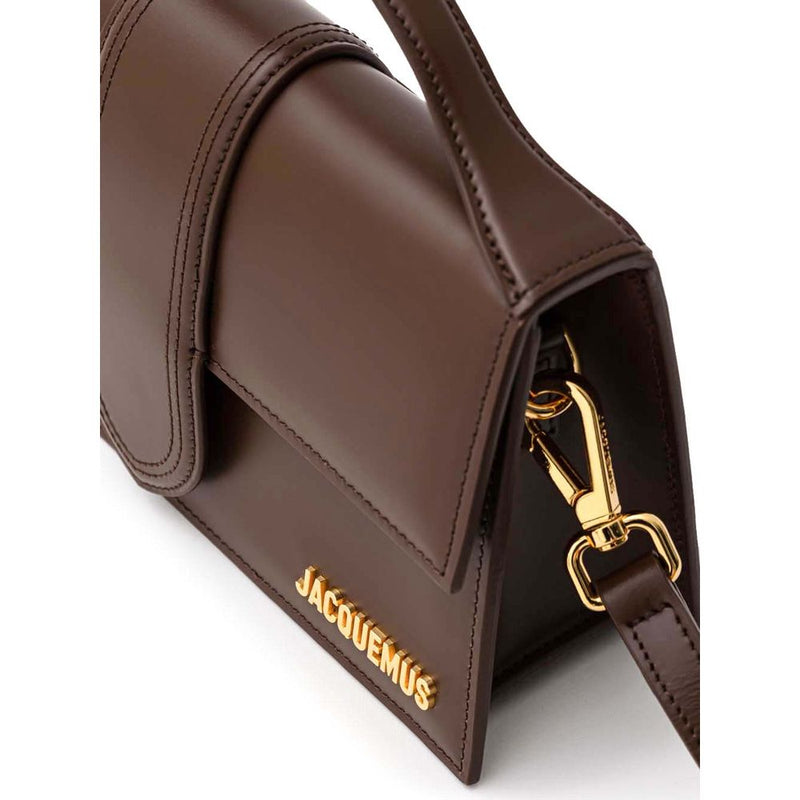Sac à main en cuir marron de Jacquemus