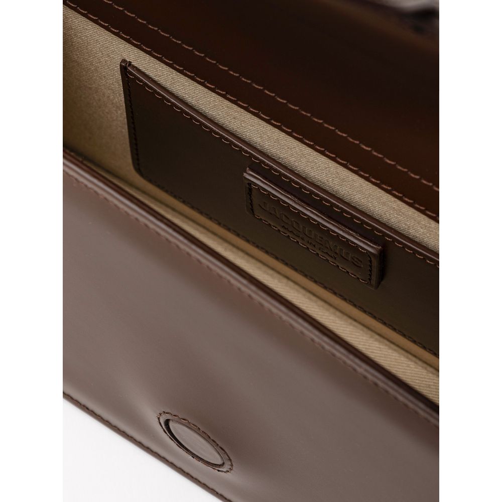 Sac à main en cuir marron de Jacquemus