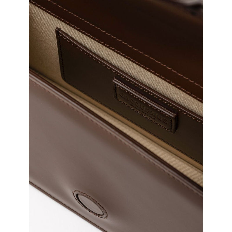 Sac à main en cuir marron de Jacquemus