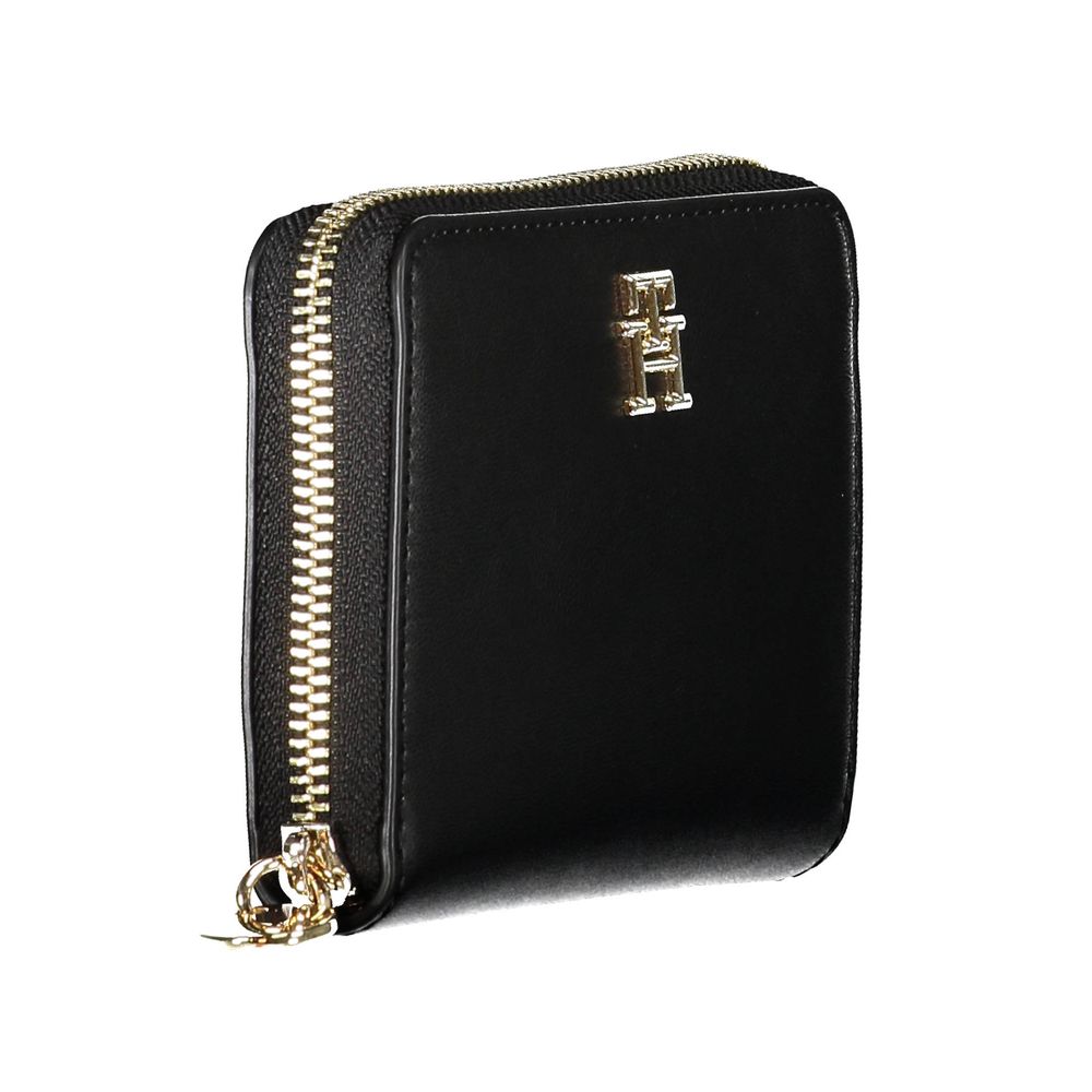 Tommy Hilfiger Black Polyethylene Women's Wallet - Elegant & Functional