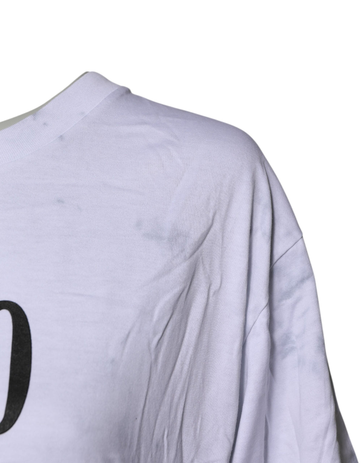 Dolce & Gabbana T-shirt en coton blanc à lacets