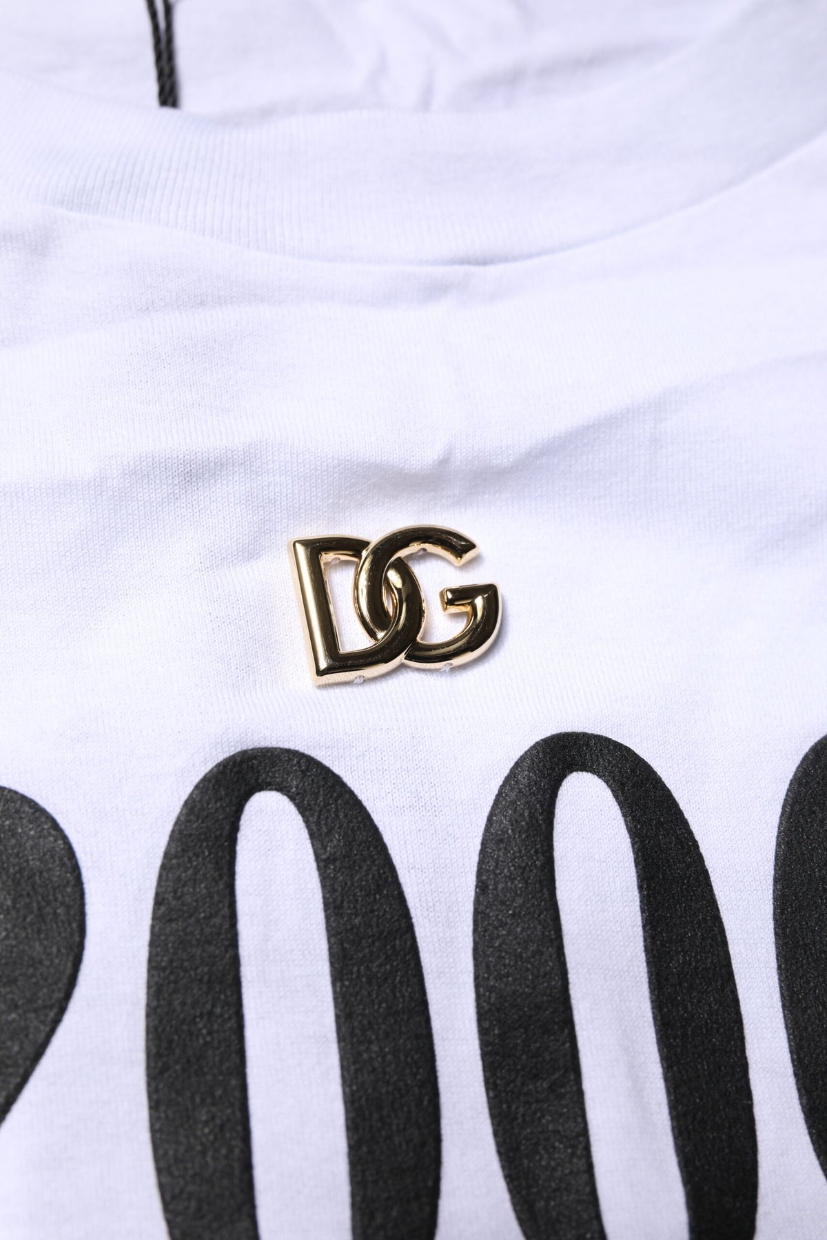 Dolce & Gabbana T-shirt en coton blanc à lacets