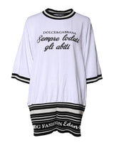 Dolce & Gabbana T-shirt DG Fashion en Coton Blanc