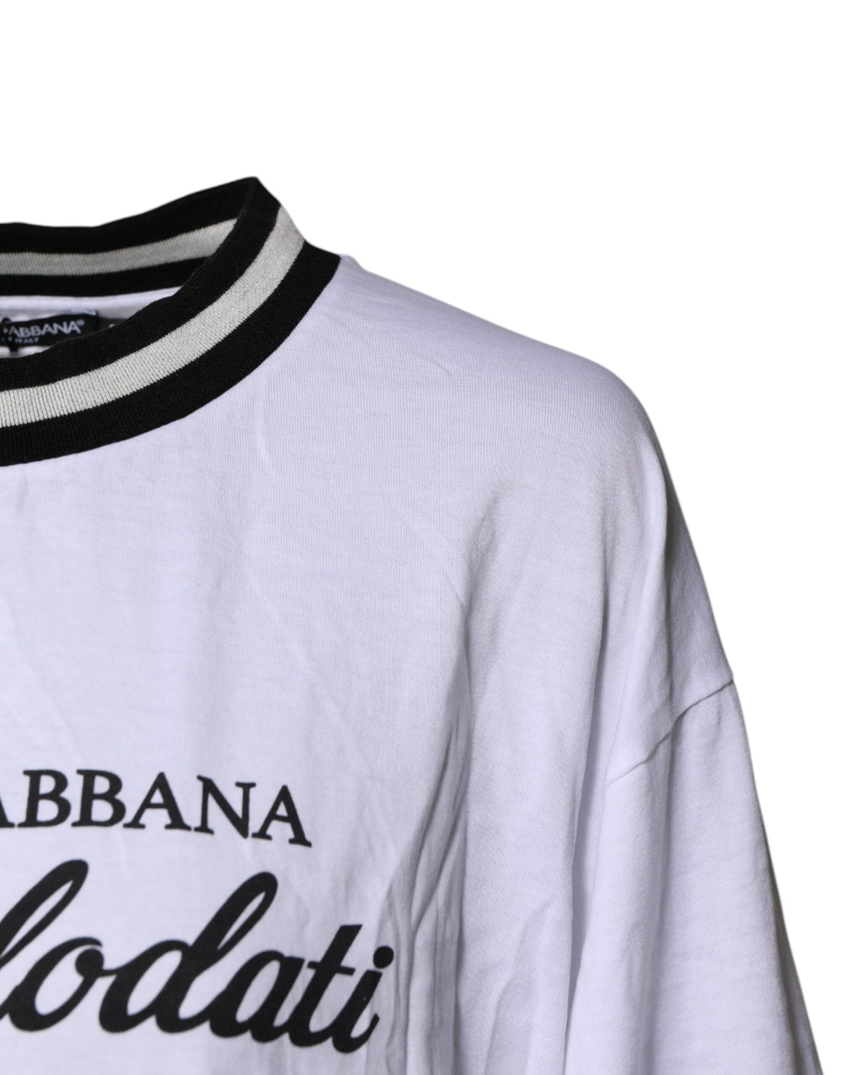 Dolce & Gabbana T-shirt DG Fashion en Coton Blanc