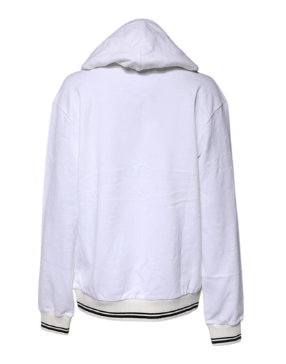 Dolce & Gabbana White #DGFamily Hooded Sweatshirt Sweater