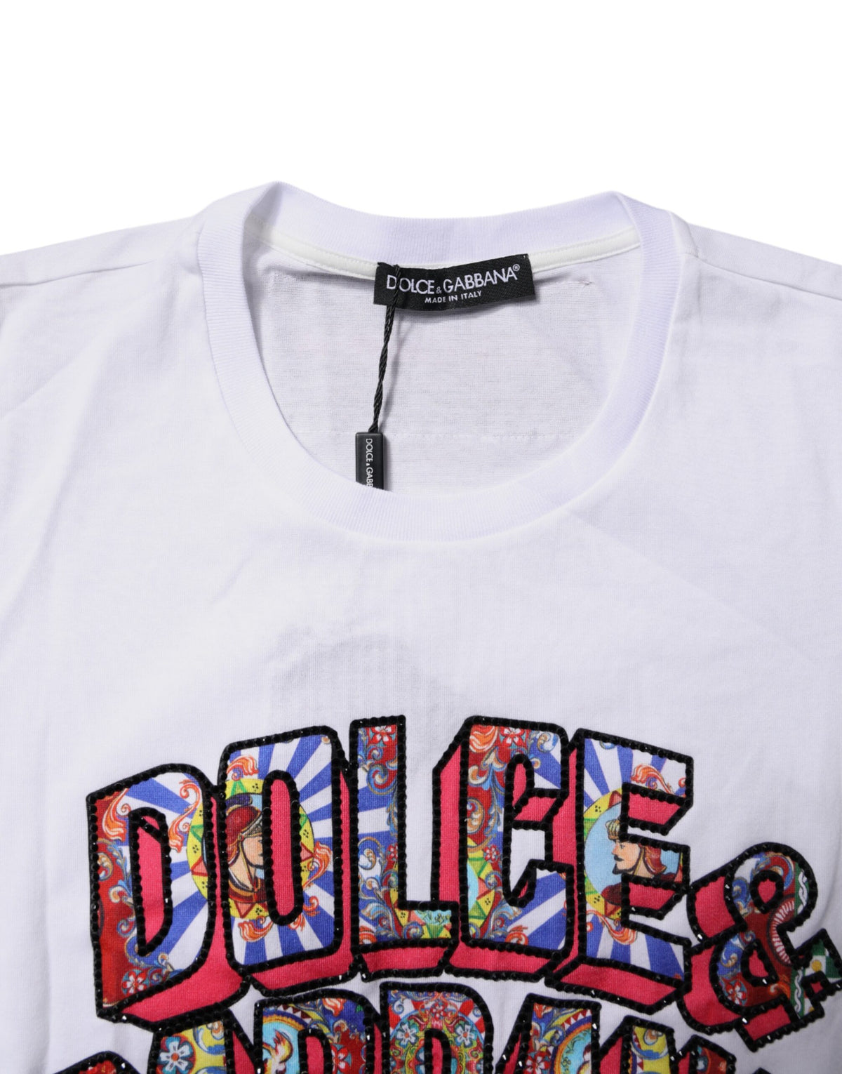 Dolce & Gabbana T-shirt en coton blanc avec logo