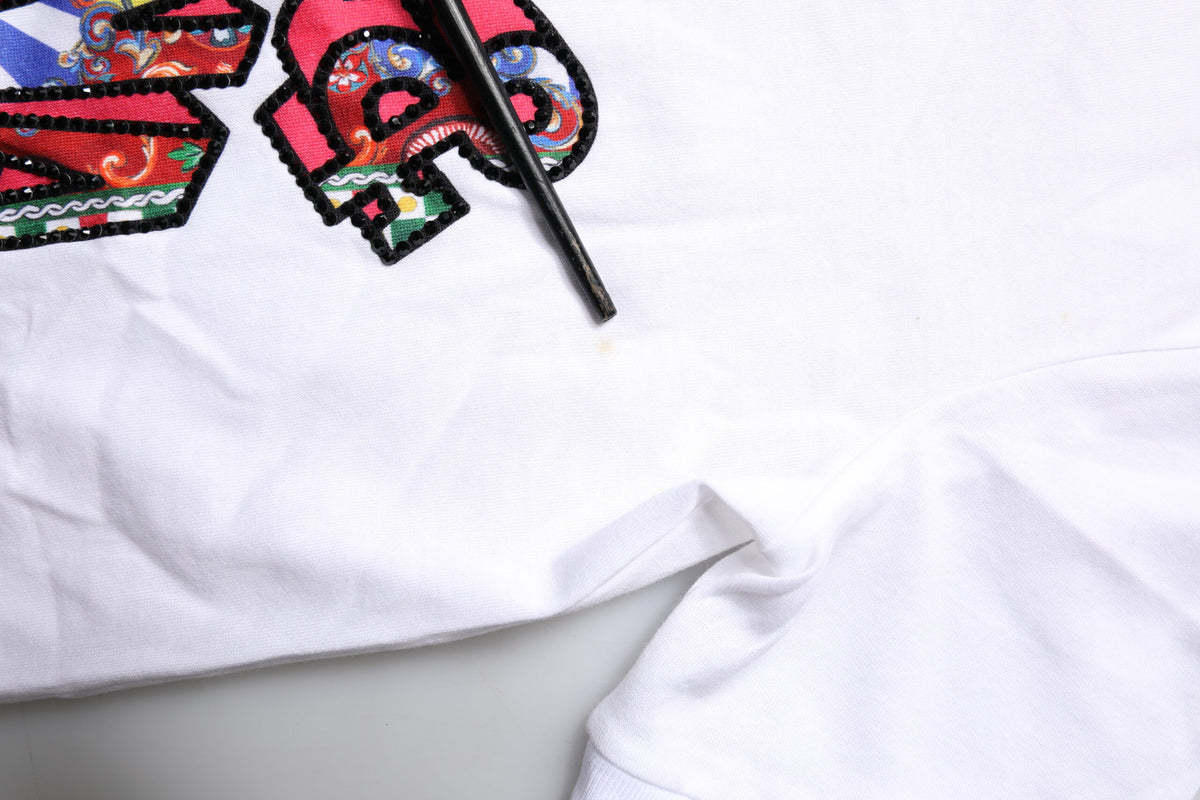 Dolce & Gabbana T-shirt en coton blanc avec logo
