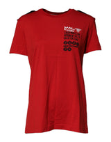 T-shirt Dolce & Gabbana Rouge en Coton avec Imprimé Graphique