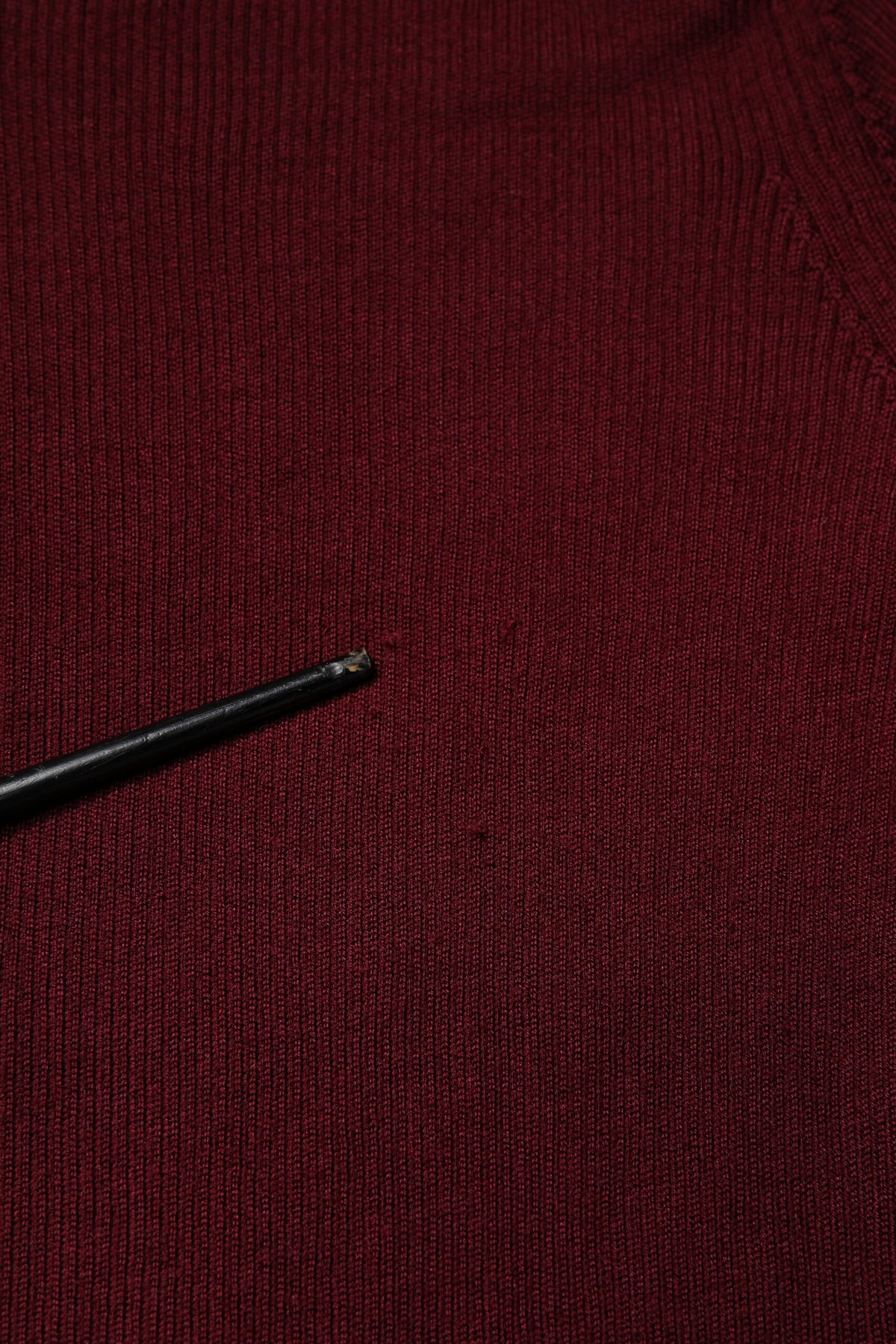 Dolce & Gabbana Burgundy Long Sleeves Turtleneck Slim Sweater