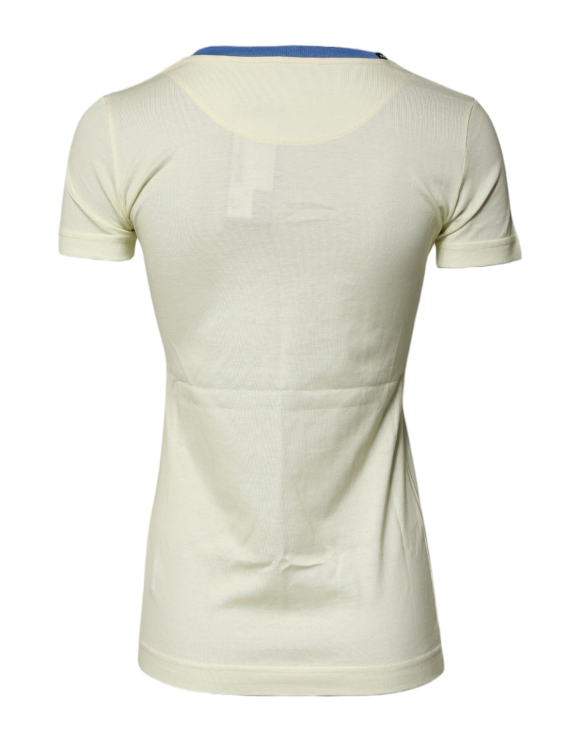 T-shirt à manches courtes en coton jaune clair Dolce & Gabbana