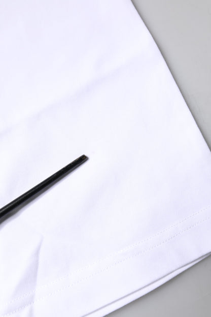 Dolce & Gabbana White Bellissima Cotton Crew Neck T-shirt