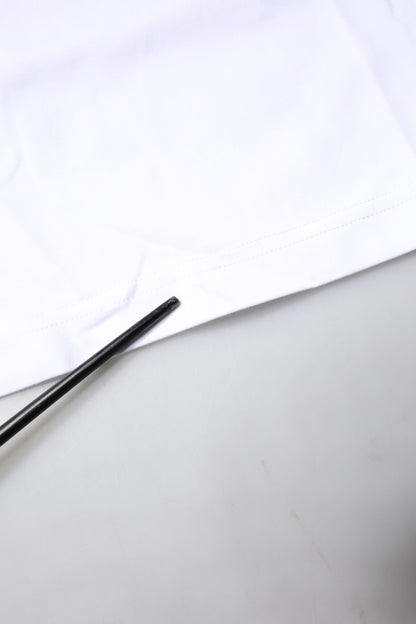 Dolce & Gabbana White Bellissima Cotton Crew Neck T-shirt