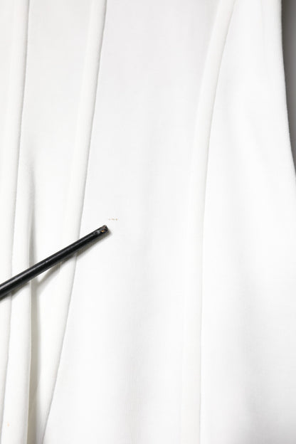 Dolce & Gabbana White Cotton Blend 3/4 Sleeves Blouse Top