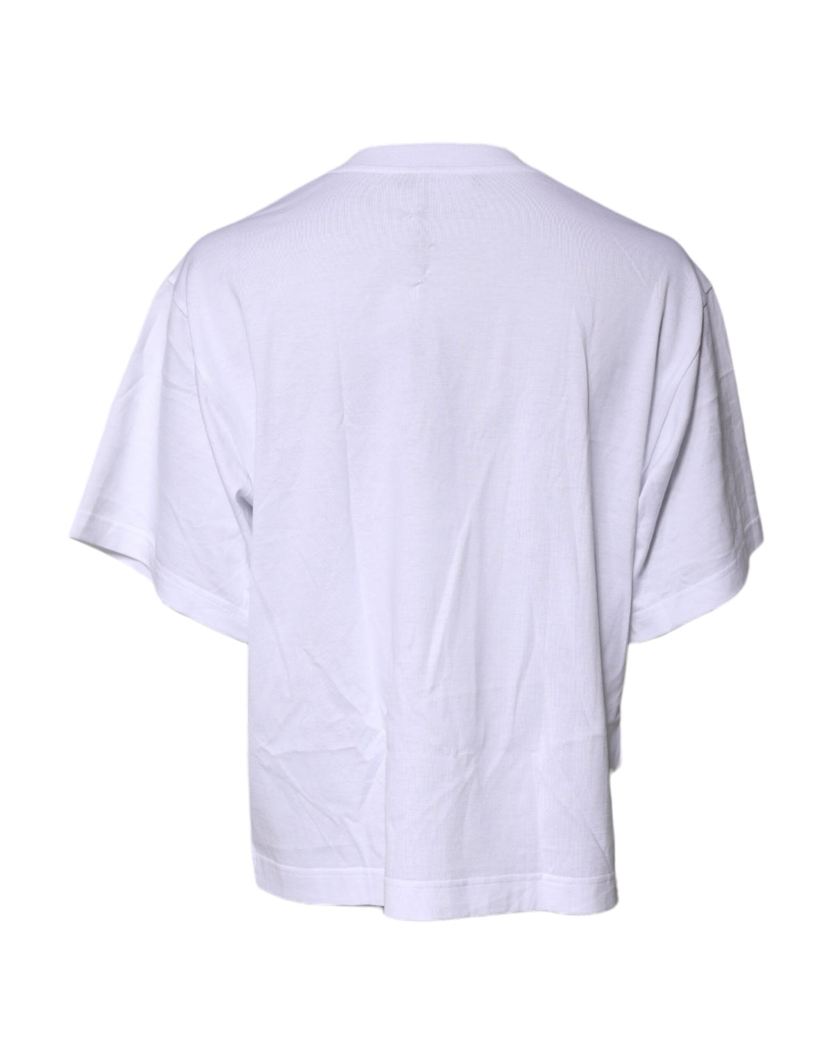 Dolce & Gabbana T-Shirt Femme Imprimé Blanc Col Rond en Coton