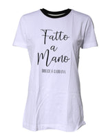 Dolce & Gabbana T-shirt en coton blanc à imprimé