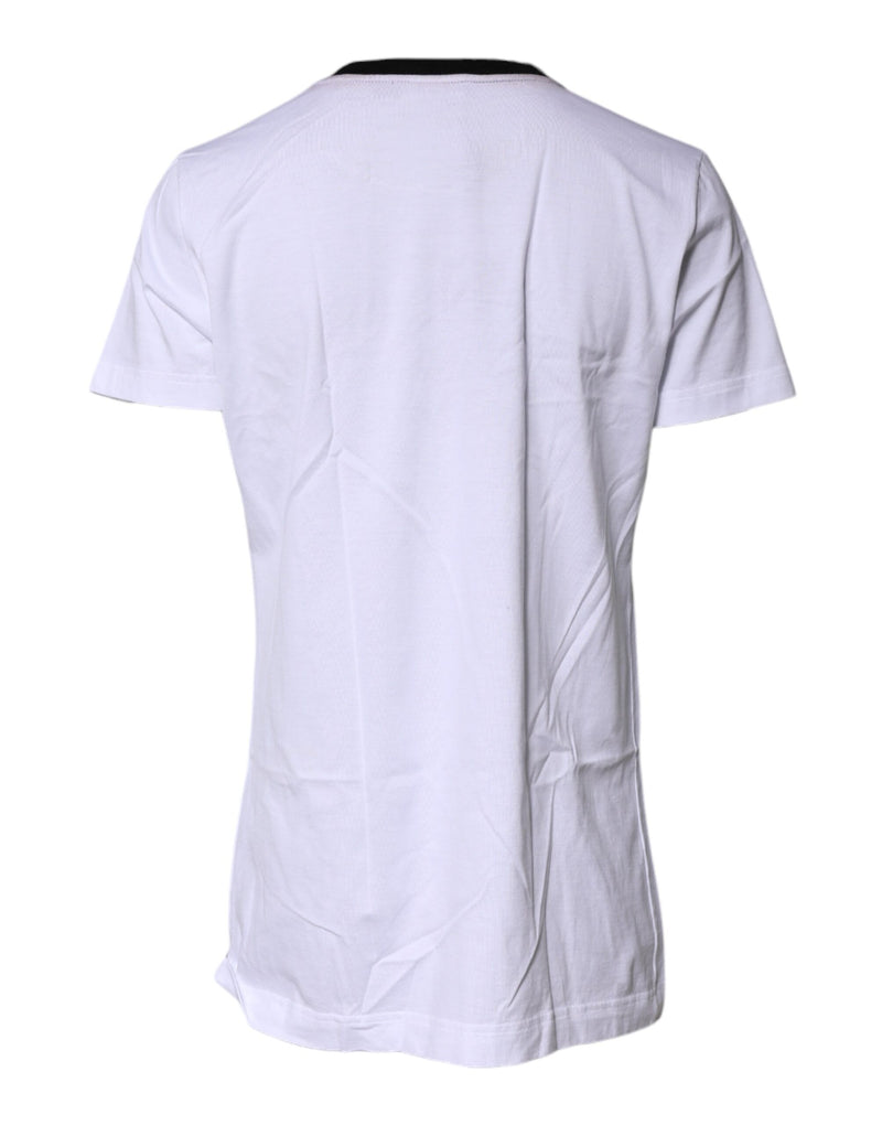 Dolce & Gabbana T-shirt en coton blanc à imprimé