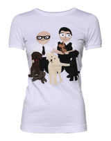 Dolce & Gabbana White #DGFAMILY Embroidery Cotton T-shirt