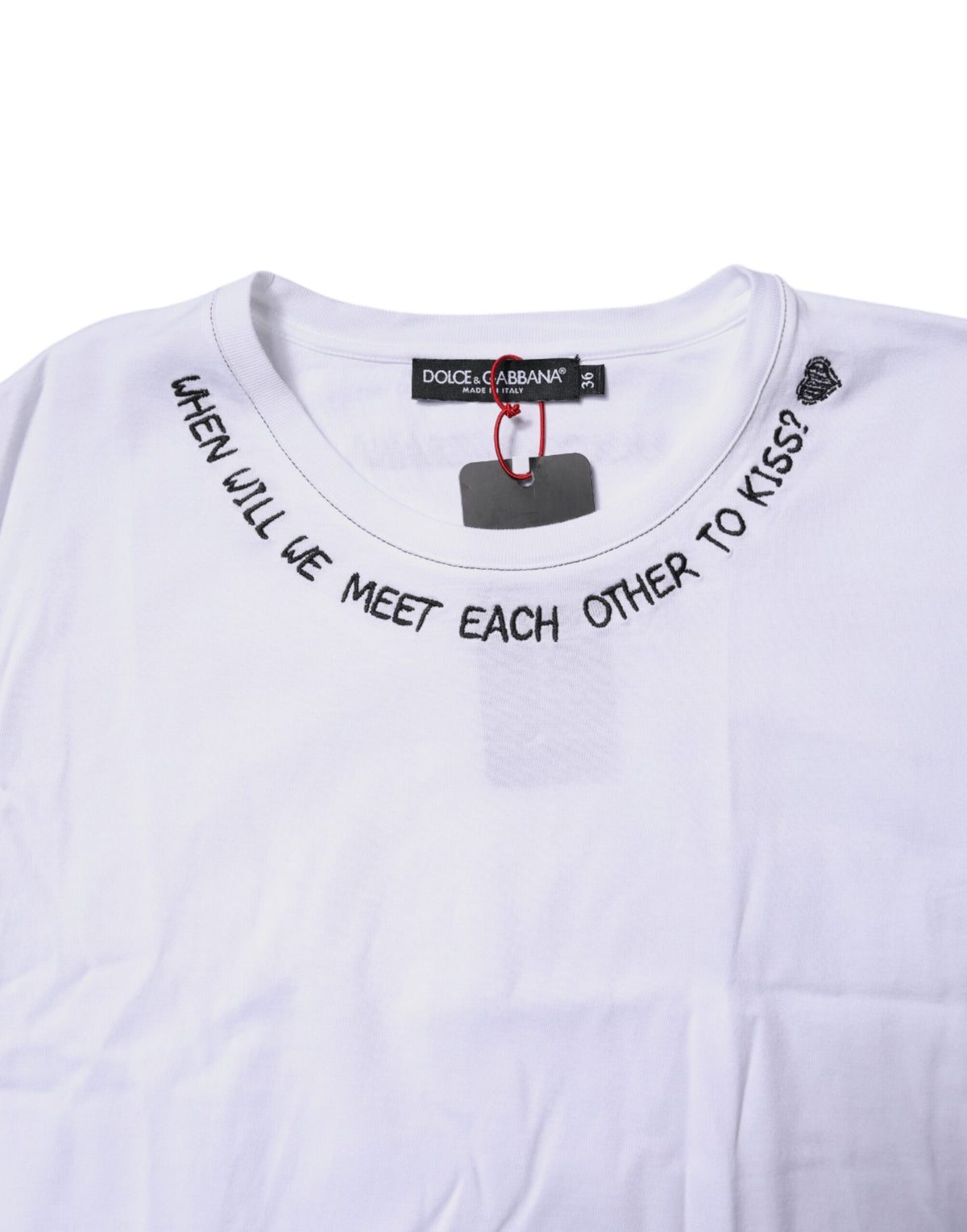 Dolce & Gabbana White Cotton Sleeveless Printed Tank T-shirt