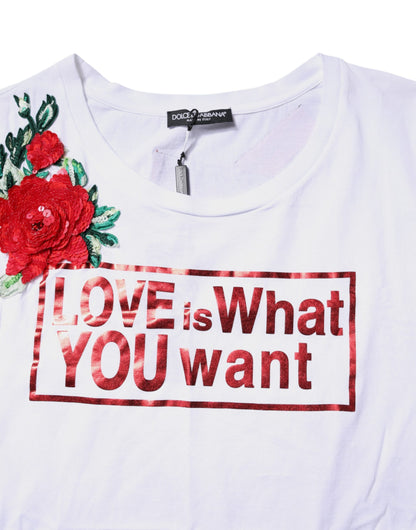 Dolce & Gabbana wit, bloemmotief, print, mouwloze tanktop