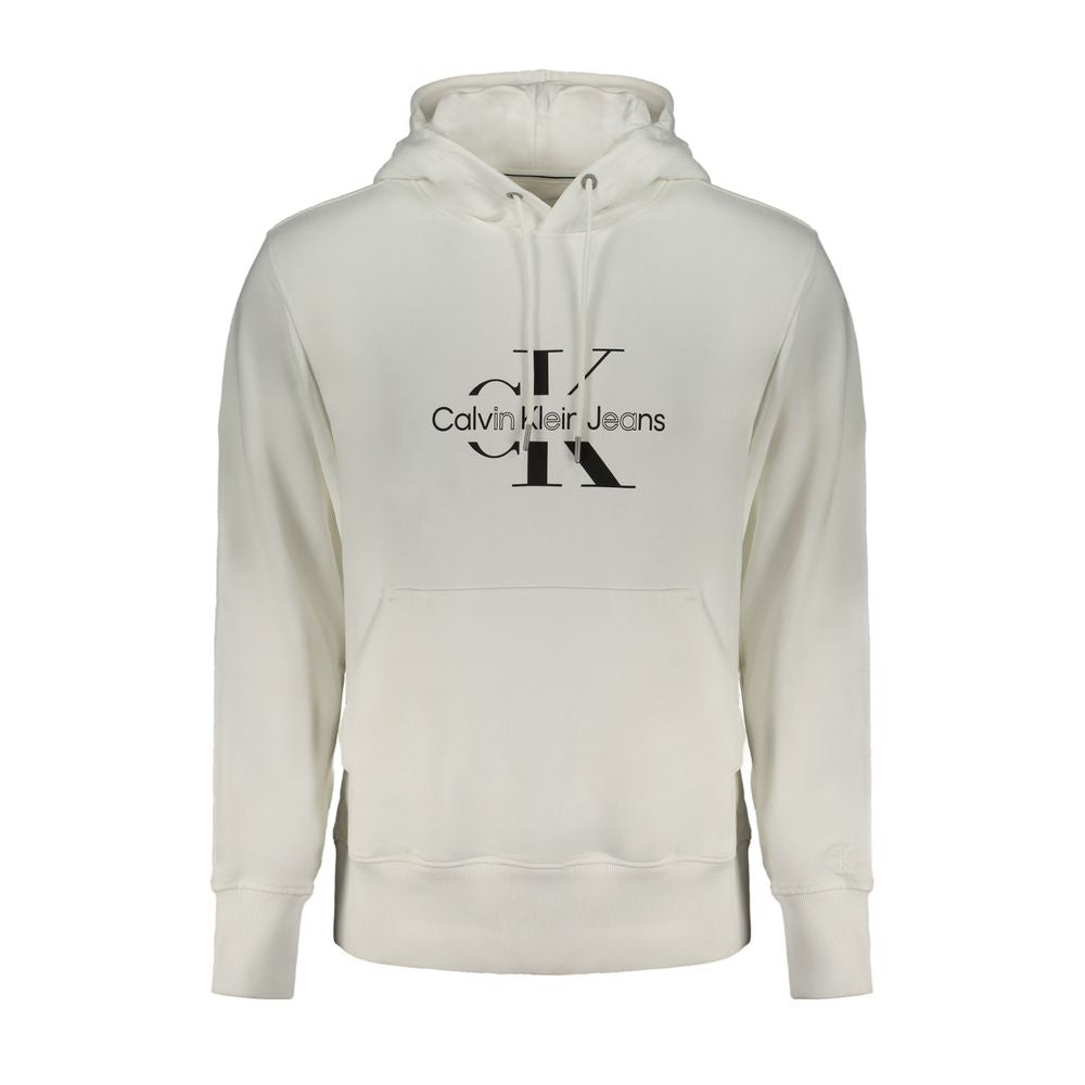 Pull en coton blanc Calvin Klein pour homme