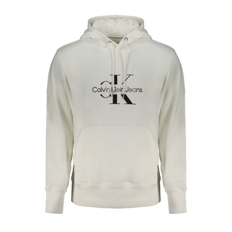 Pull en coton blanc Calvin Klein pour homme