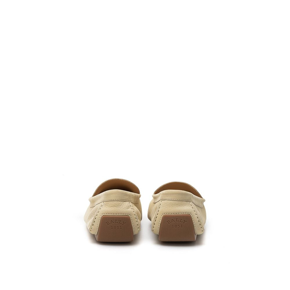 Mocassins en cuir beige Bally - Élégance et confort intemporel