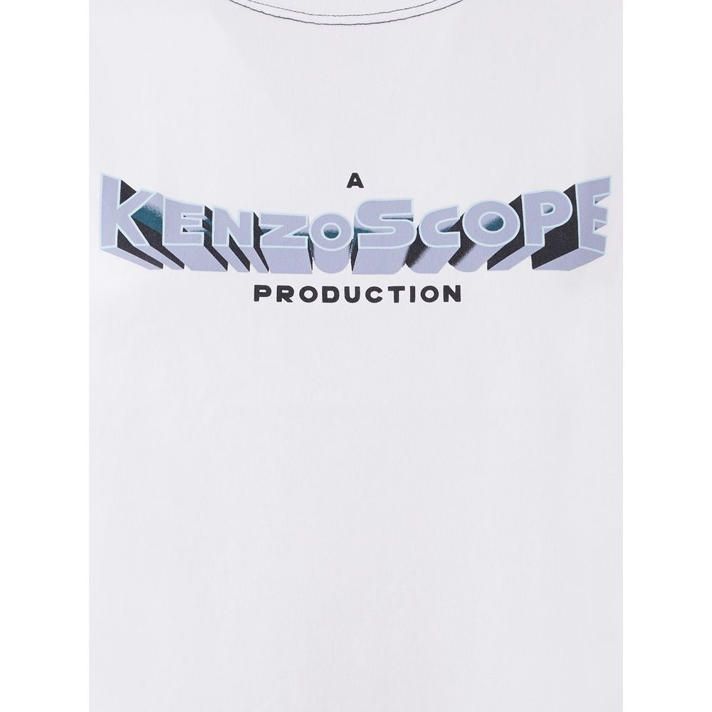 Kenzo Elegant White Cotton Top for Women - Timeless Style