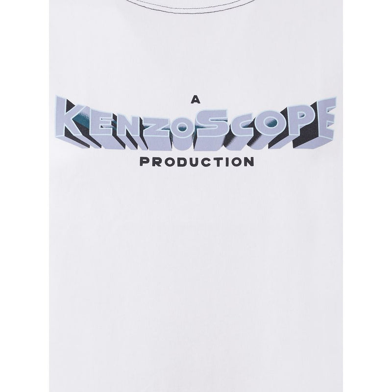 Kenzo Elegant White Cotton Top for Women - Timeless Style
