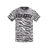 T-shirt Kenzo Multicolor en Coton avec Imprimé Animal Métallisé