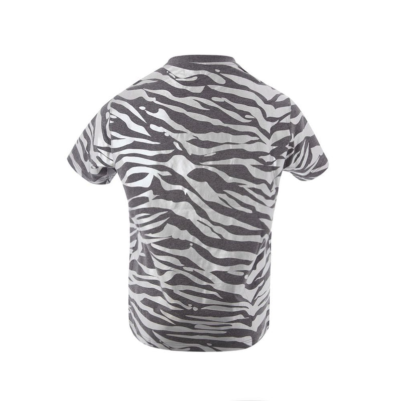 Kenzo Multicolor Cotton T-Shirt with Metal Animal Print