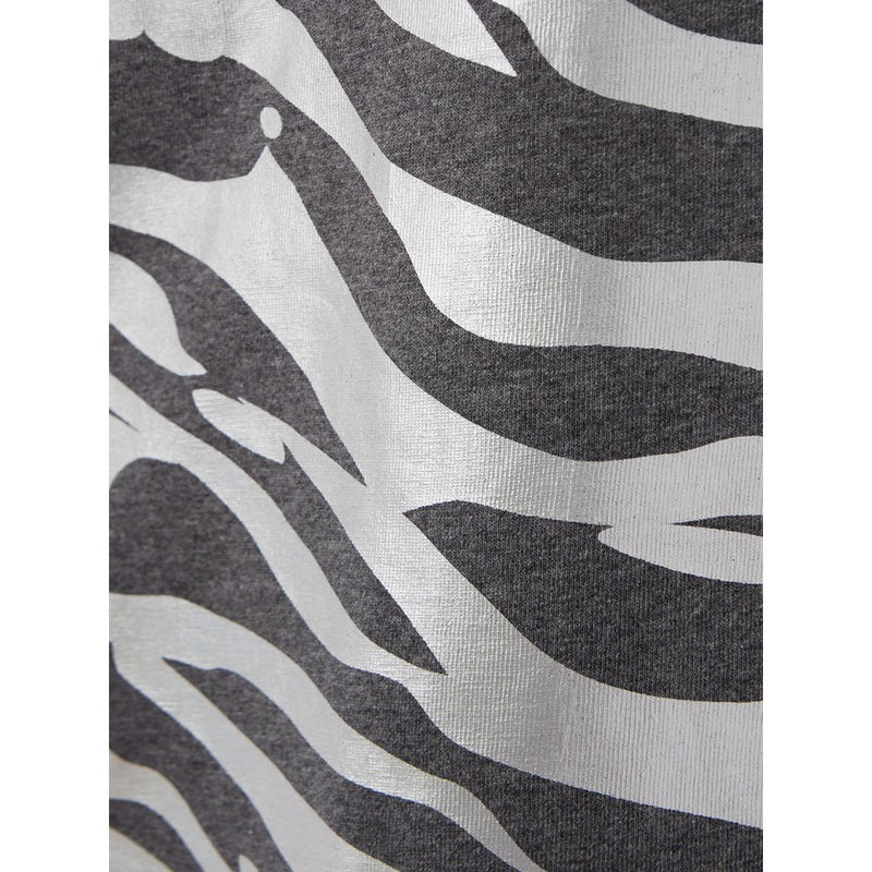 Kenzo Multicolor Cotton T-Shirt with Metal Animal Print