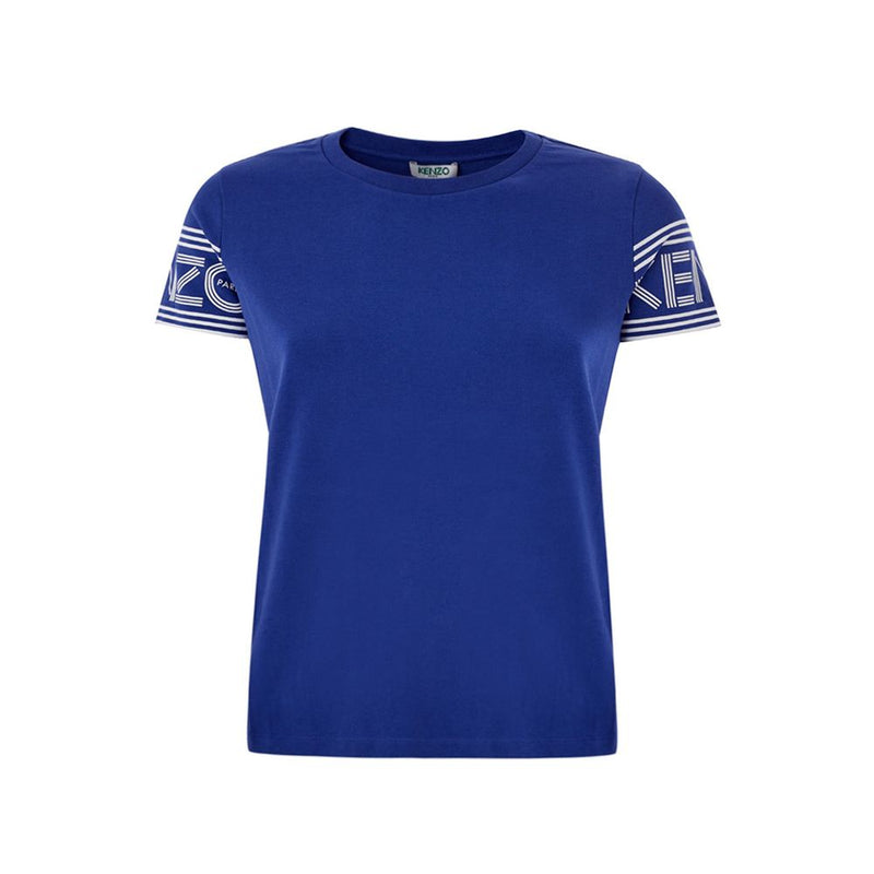 Kenzo Chic Blue Cotton Tee - Stylish Comfort for Everyday Wear