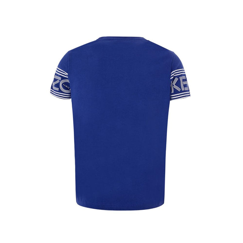 Kenzo Chic Blue Cotton Tee - Stylish Comfort for Everyday Wear
