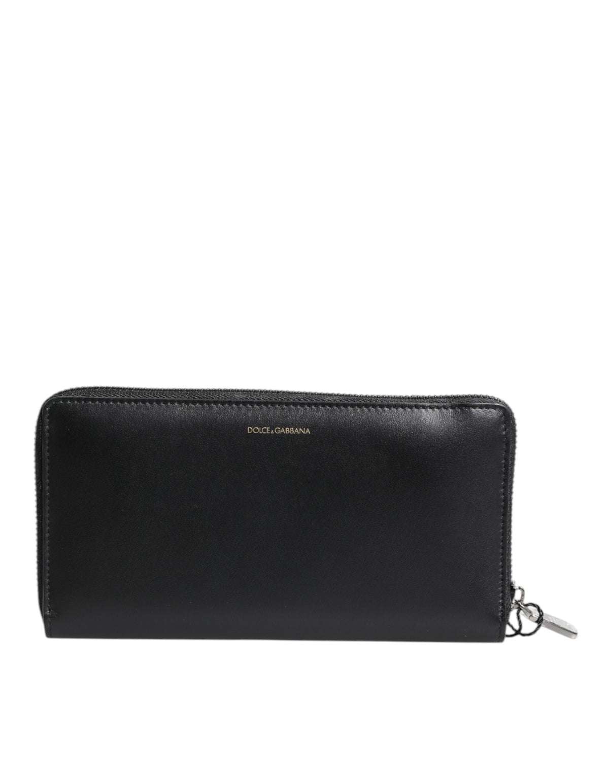 Portefeuille continental Dolce &amp; Gabbana en cuir exotique noir et bleu gaufré