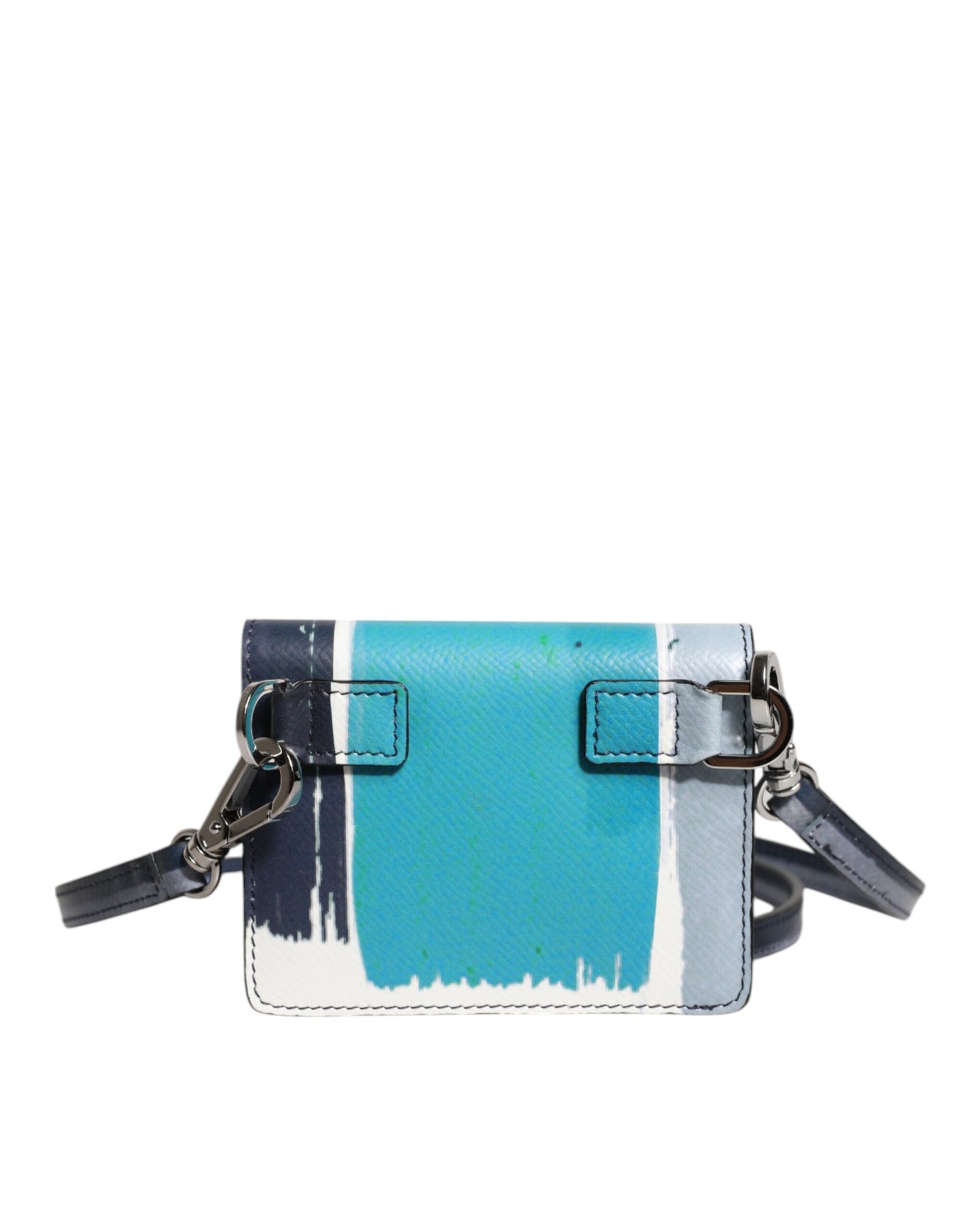 Dolce & Gabbana Multicolor leren DG Logo Bifold kaarthouder portemonnee