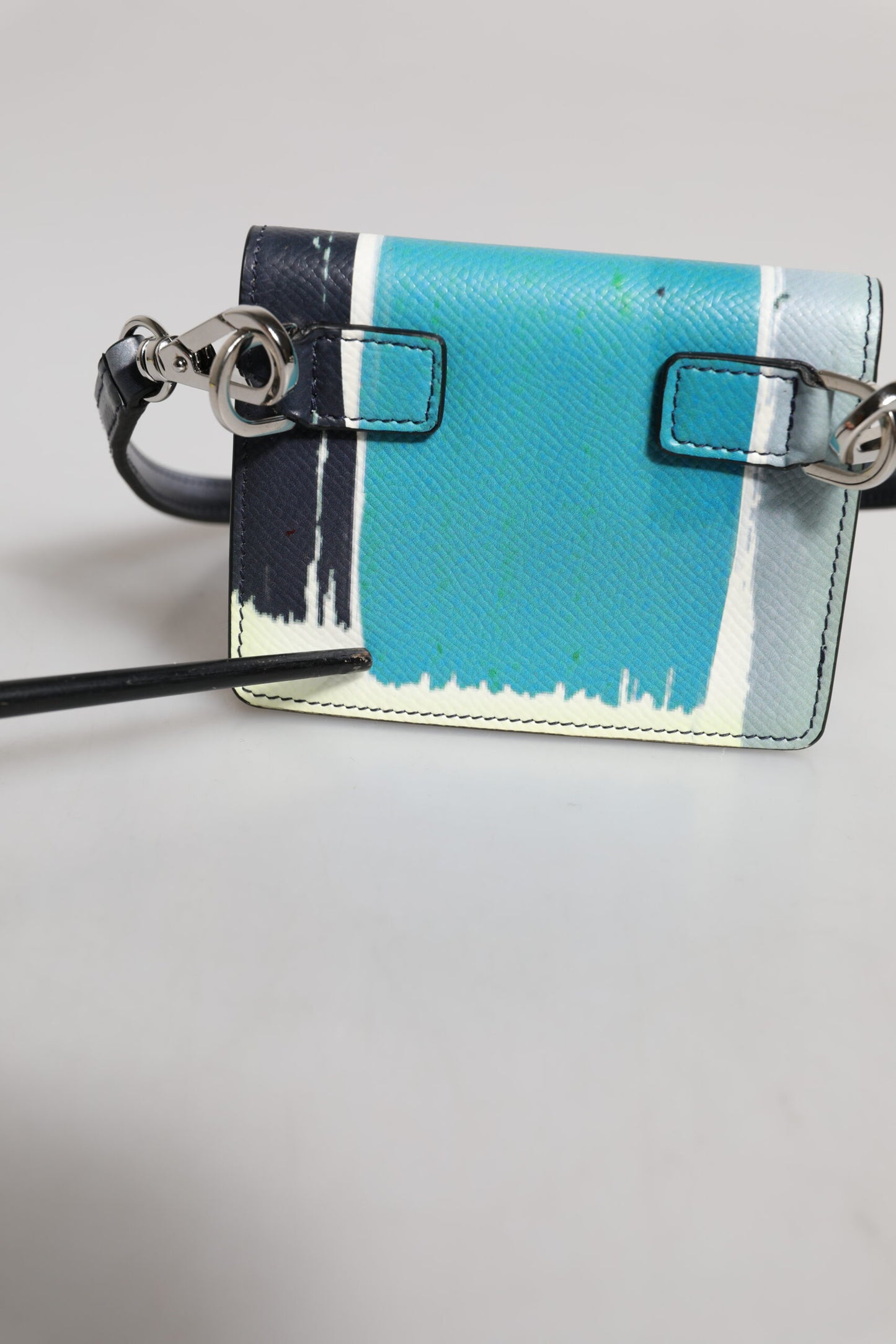 Dolce & Gabbana Multicolor leren DG Logo Bifold kaarthouder portemonnee