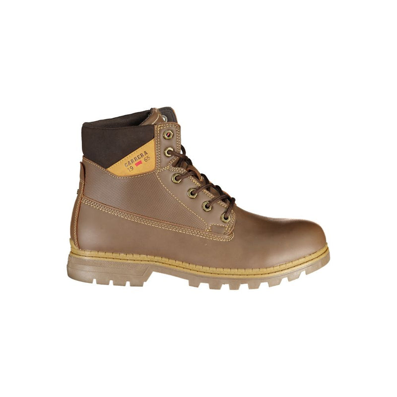 Carrera Brown Polyester Men Boot - Élégance et Durabilité