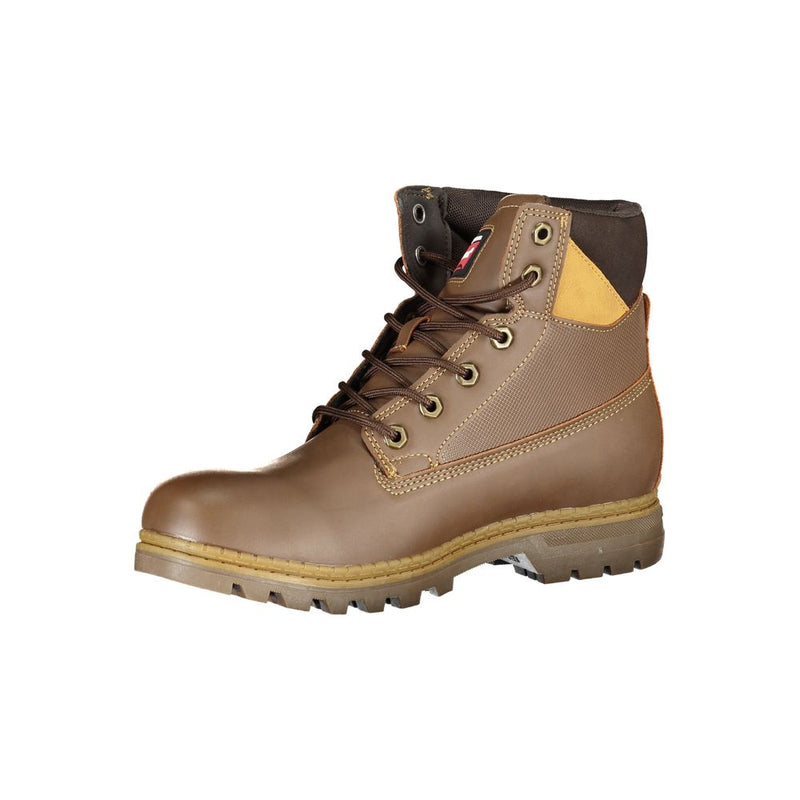 Carrera Brown Polyester Men Boot - Élégance et Durabilité