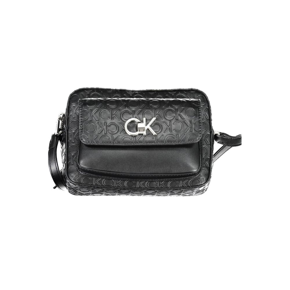 Calvin Klein Black Polyester Handbag - Éco-Responsable et Élégant