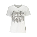 Patrizia Pepe T-Shirt Femme Blanc en Coton - Élégant et Confortable