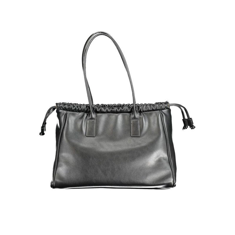 Mario Valentino Black Polyethylene Handbag - Chic & Functional
