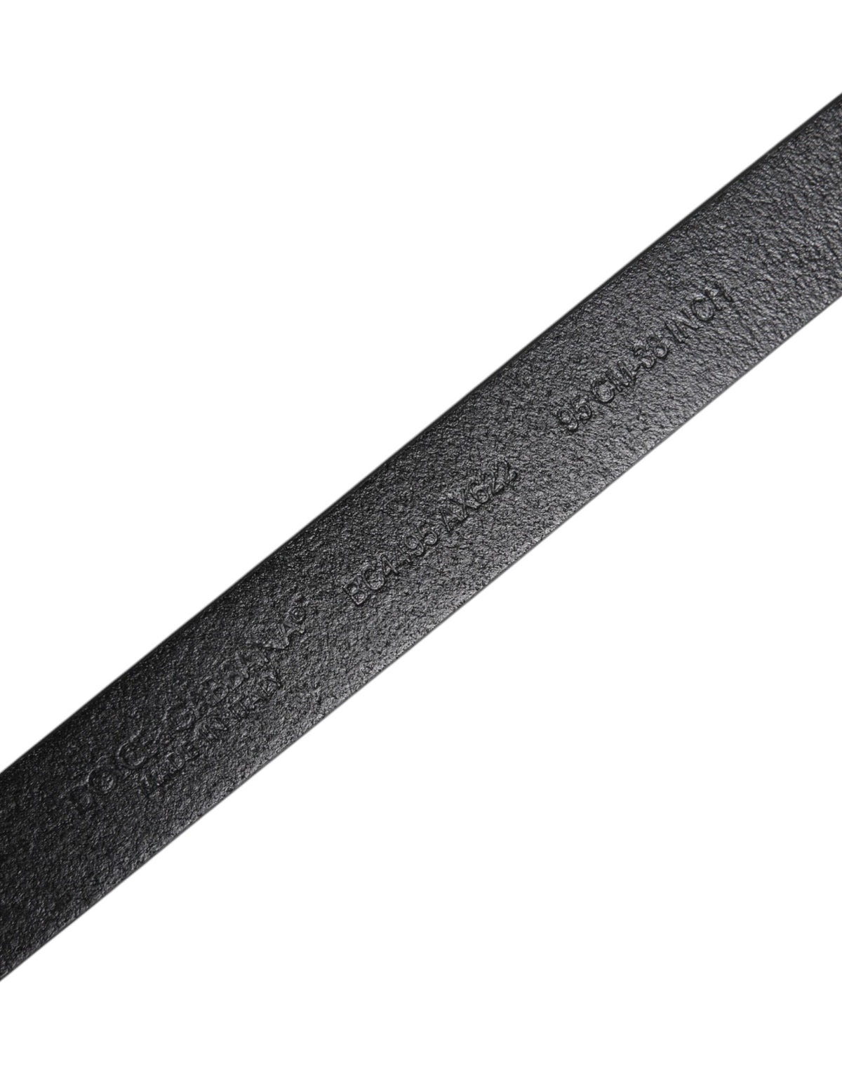 Ceinture Dolce &amp; Gabbana en cuir de veau noir avec boucle en métal doré