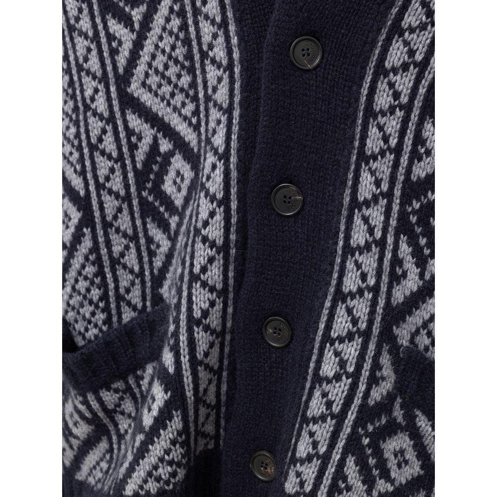 Gilet en cachemire bicolore de Cruciani