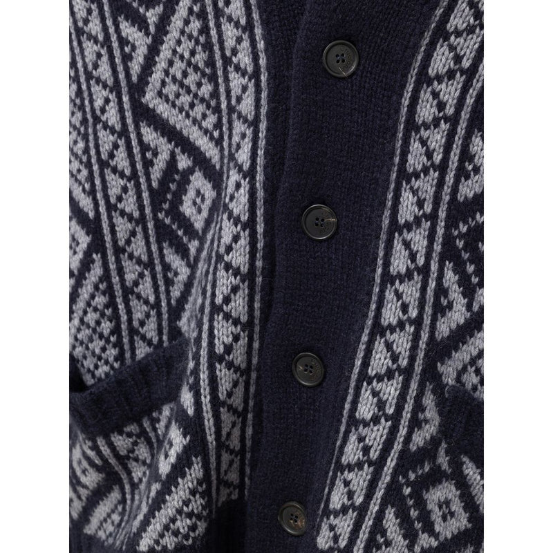 Gilet en cachemire bicolore de Cruciani